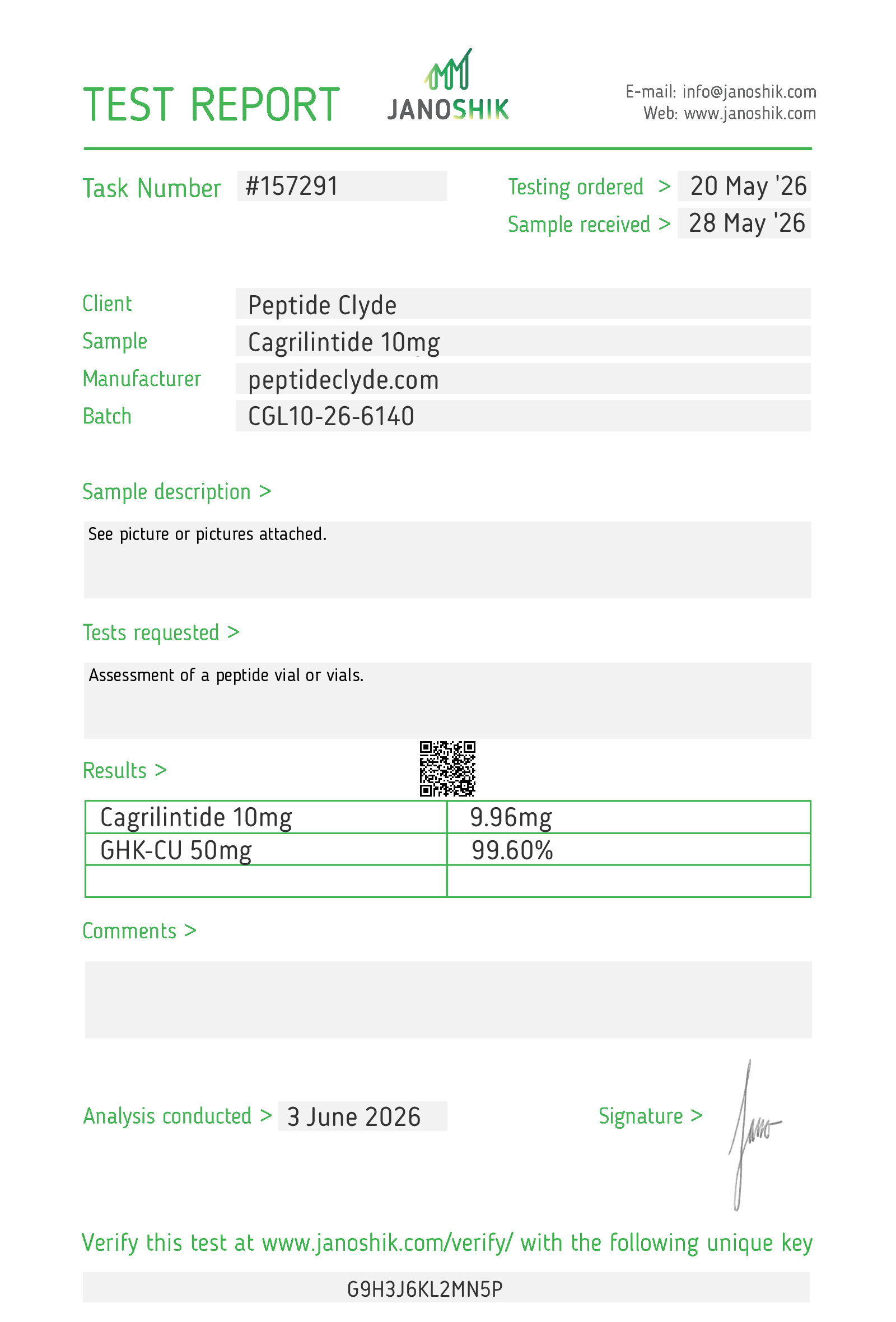 Cagrilintide 10MG COA